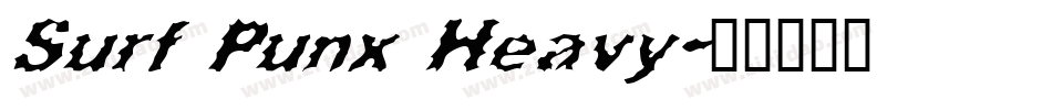 Surf Punx Heavy字体转换